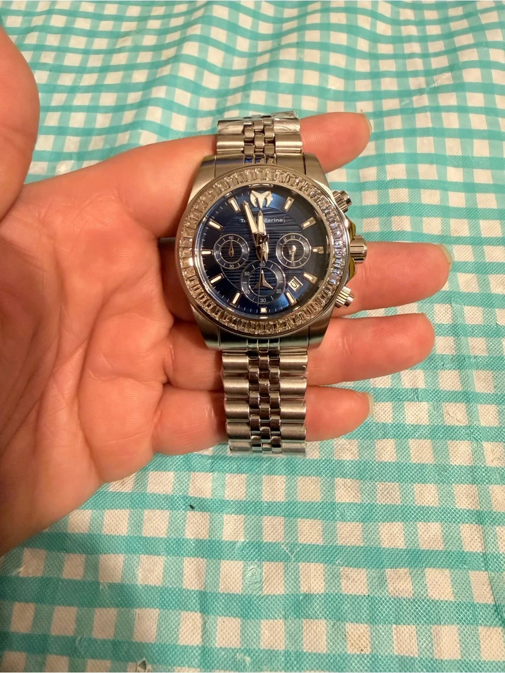 Gorgeous TechnoMarine Manta Ray by Invicta- 42mm, Dark Blue Dial